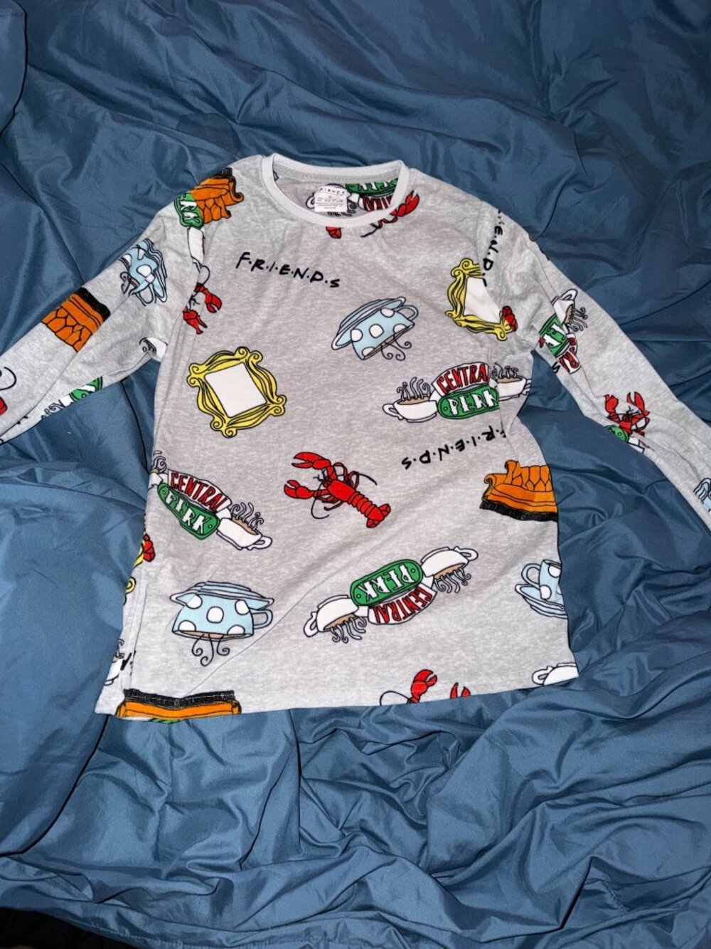 Official Friends TV Show All Over Print Long Sleeve Shirt | Central Perk | Size